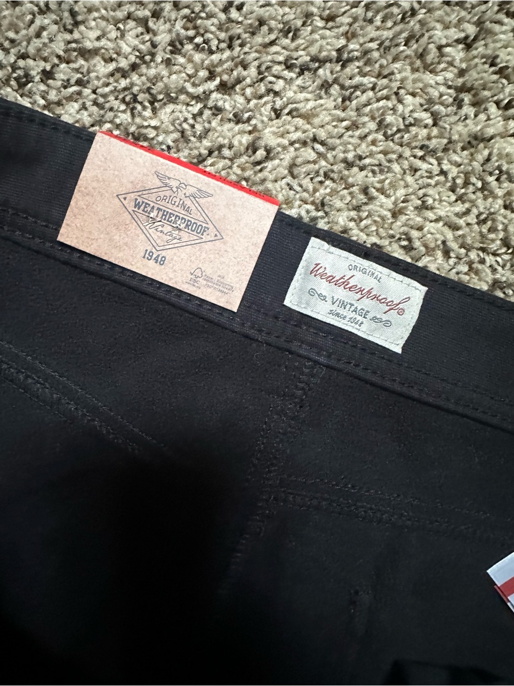 Weatherproof Black Men's Fleece Lined Pants - Picture 4 of 6